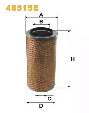 Фільтр повітряний RENAULT TRUCKS, WIX FILTERS (46515E)