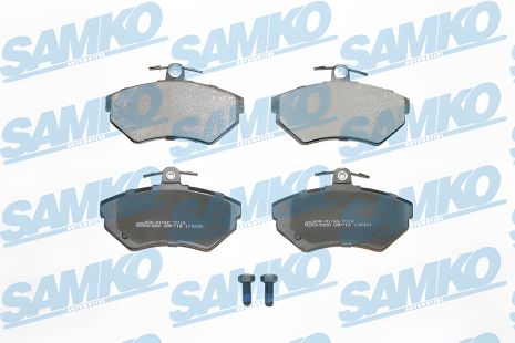 Комплект тормозных колодок для VW Caddy, Seat Cordoba и Seat Arosa от SAMKO (5SP718) Комплект тормозных колодок для VW Caddy, Seat Cordoba и Seat Arosa от SAMKO (5SP718)