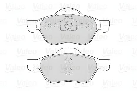 Комплект тормозных колодок для RENAULT ESPACE, VEL, LAGUNA, VALEO (301471)