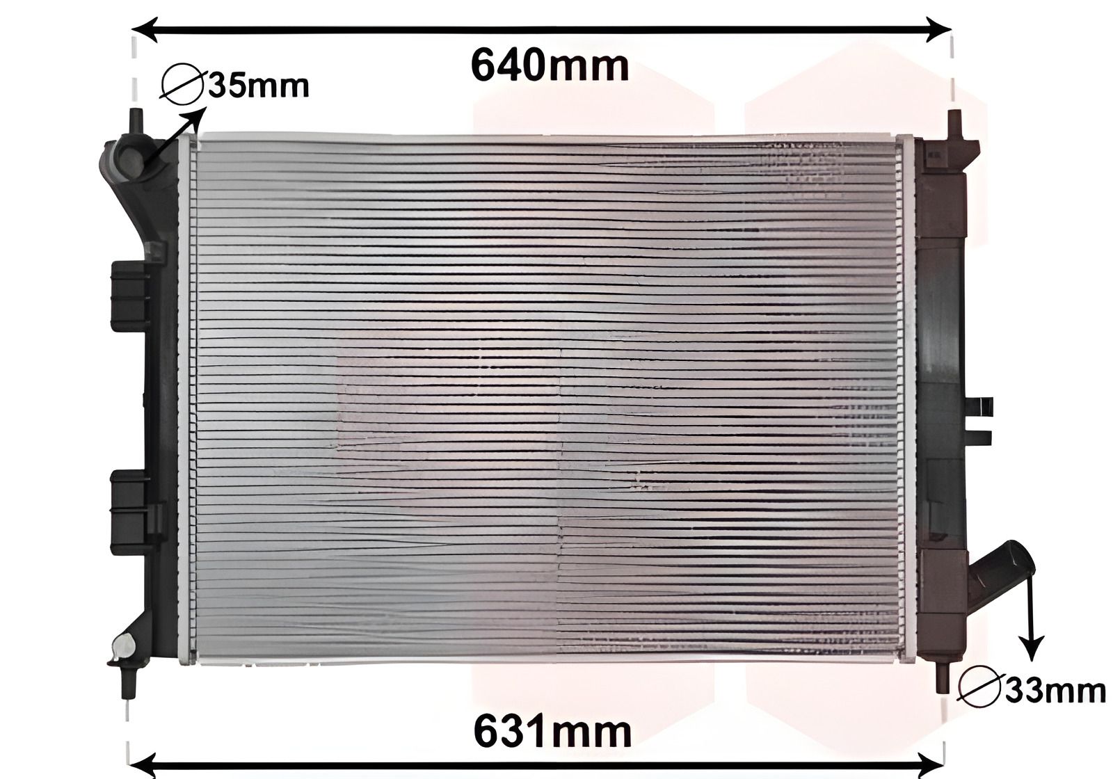 Радиатор охлаждения HYUNDAI i30, KIA PRO CEE 'D от Van Wezel (82002335) Радиатор охлаждения HYUNDAI i30, KIA PRO CEE 'D от Van Wezel (82002335)
