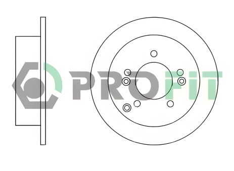 Диск гальмівний KIA MAGENTIS, HYUNDAI SONATA, HYUNDAI TUCSON, PROFIT (50101447)