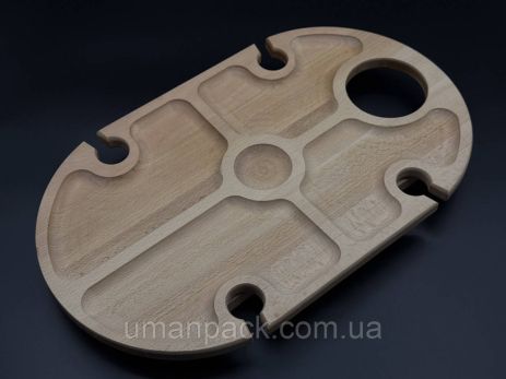 Дерев'яний винний столик 49х29х17см