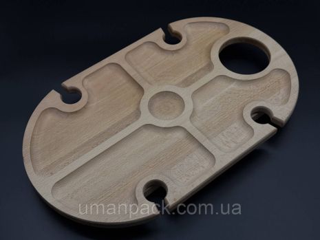 Дерев'яний винний столик 49х29х17см