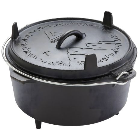 Казан Groenberg з кришкою Askja Pot 30 cm / 7 L Black (266017)