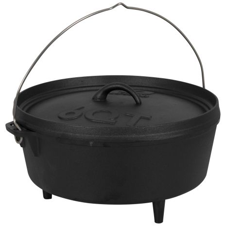 Казан с крышкой Bo-Camp Dutch Oven Cast Iron 31 cm/5 L Black (2122410)