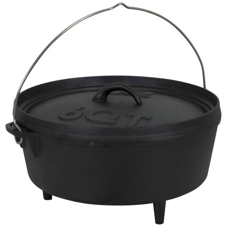 Казан з кришкою Dutch Oven 31 cm / 5 L Bo-Camp, Cast Iron (2122410) Black
