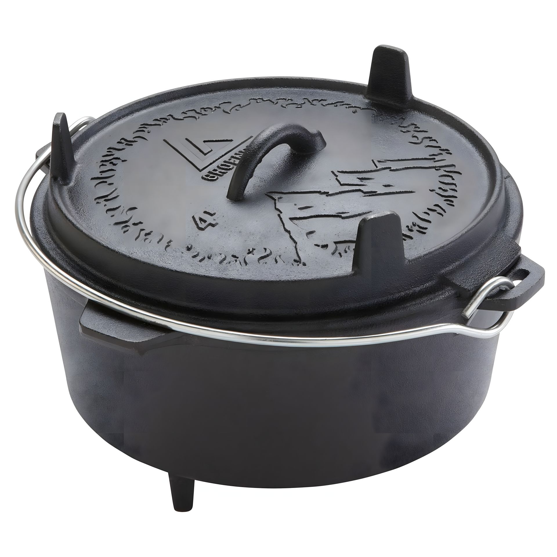 Казан з кришкою Groenberg Askja Pot 25 cm, 4 L, Чорний (266016) Казан з кришкою Groenberg Askja Pot 25 cm, 4 L, Чорний (266016)