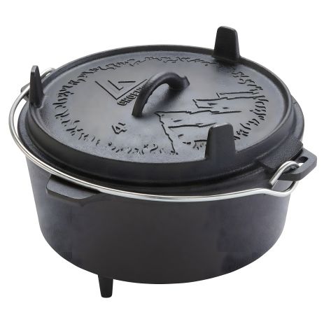 Казан з кришкою Groenberg Askja Pot 25 cm, 4 L, Чорний (266016) Казан з кришкою Groenberg Askja Pot 25 cm, 4 L, Чорний (266016)