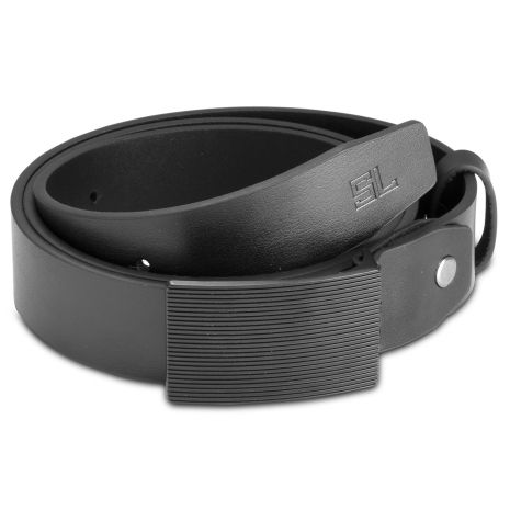 Ремень мужской кожаный Semi Line Black (P8233-0 XL)