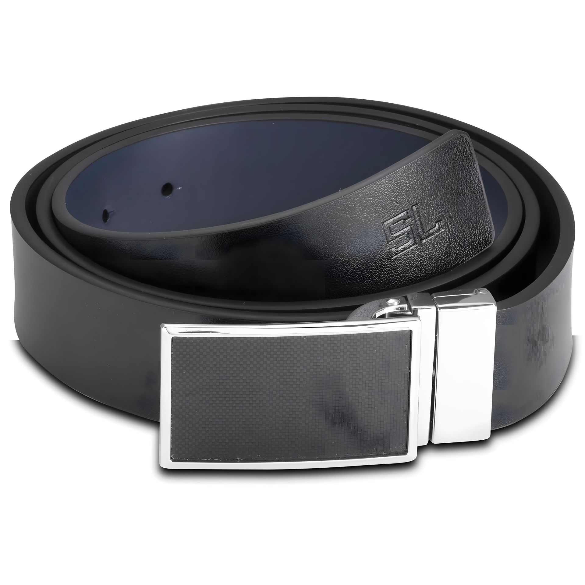 Чоловічий шкіряний ремінь Semi Line Black/Blue (P8234-0 XL) Чоловічий шкіряний ремінь Semi Line Black/Blue (P8234-0 XL)