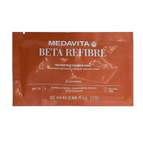 Реконструктивная маска для волос Medavita Beta Refibre, 20 мл (саше) Реконструктивная маска для волос Medavita Beta Refibre, 20 мл (саше)