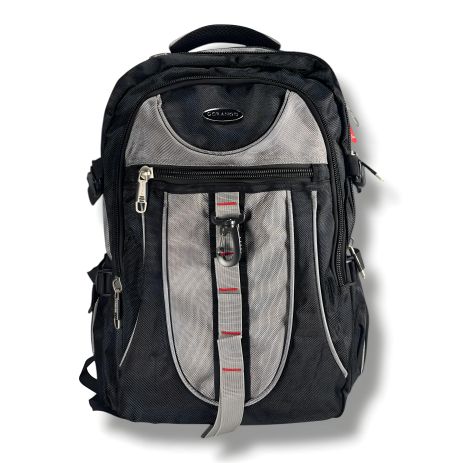 Серый универсальный рюкзак для города и учебы, вместительный и удобный