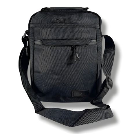 Сумка мужская через плечо, стильная и удобная, серая, 4 л