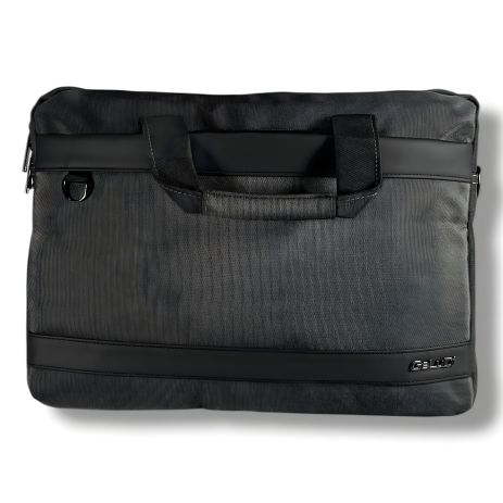 Чоловіча містка та стильна сумка темно-сіра, 7 л з кишенею для ноутбука