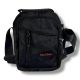 Мужская черная текстильная сумка через плечо