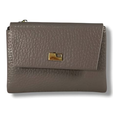 Серый женский кошелек, вместительный и стильный Серый женский кошелек, вместительный и стильный
