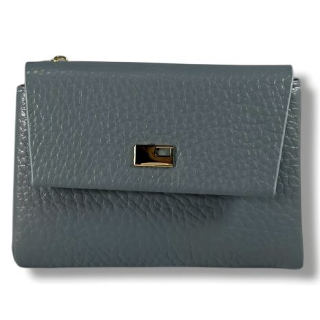 Женский кошелек, голубой, стильный и вместительный