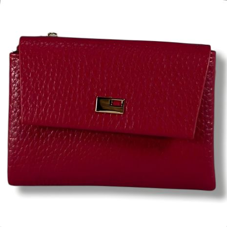 Стильний жіночий гаманець червоний, місткий та практичний