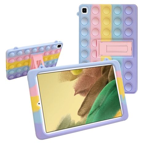 Чохол SoftGel Kids дитячий pop-it Samsung Galaxy Tab A 10.1 2019 T515 T510 Веселка Фіолетовий