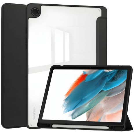 Чохол Crystal Slim із тримачем для стілусу, для Samsung Galaxy Tab A11 Plus SM X230/X235/X236, чорний Чохол Crystal Slim із тримачем для стілусу, для Samsung Galaxy Tab A11 Plus SM X230/X235/X236, чорний