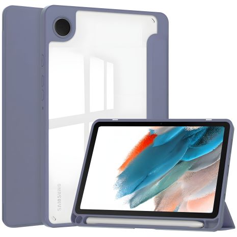 Чохол TPUCristal SlimTPU з тримачем Spen для Samsung Galaxy Tab A11 8.7 X130 X135, Фіолетовий Чохол TPUCristal SlimTPU з тримачем Spen для Samsung Galaxy Tab A11 8.7 X130 X135, Фіолетовий