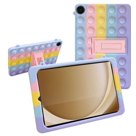 Чохол SoftGel Kids дитячий pop-it Samsung Galaxy Tab A9+ Plus SM X210 X215 X216 Веселка Фіолетовий