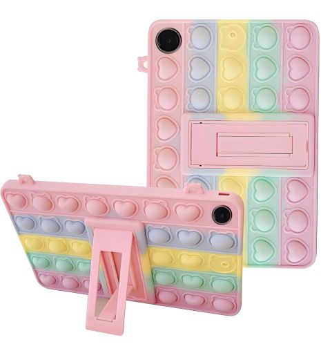 Чохол SoftGel Kids дитячий pop-it для Samsung Galaxy Tab A9+ Plus SM X210 X215 X216, Веселковий