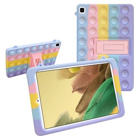 Чохол SoftGel Kids дитячий pop-it Samsung Galaxy Tab A7 8.7 Lite Sm T225 T220 Веселка Фіолетовий