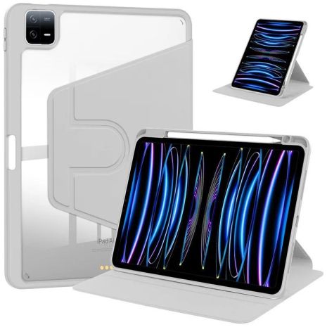 Чохол TPUCristal Pen holder 360 для Xiaomi Pad 7 / 7 Pro 11 2025 Сірий