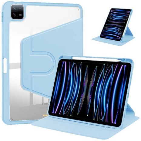 Чохол TPUCristal Pen holder 360 для Xiaomi Pad 7 / 7 Pro 11 2025 Голубий