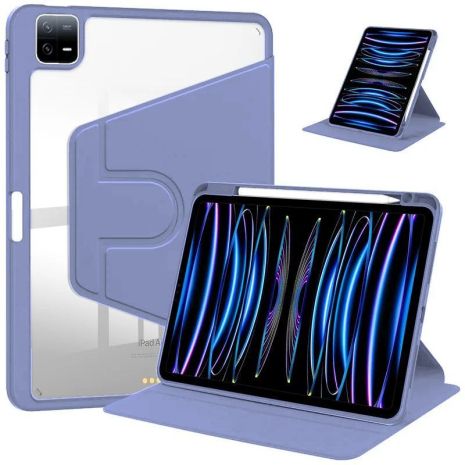 Чохол TPUCristal Pen holder 360 для Xiaomi Pad 7 / 7 Pro 11 2025 Фіолетовий