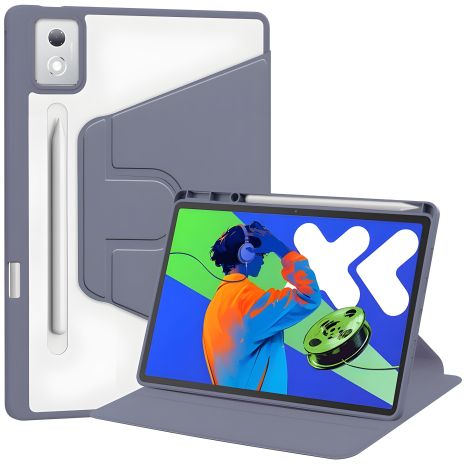 Чохол Lenovo Idea Tab Pro 12.7 2025 TPUCristal Pen holder 360 Фіолетовий планшетний аксесуар Чохол Lenovo Idea Tab Pro 12.7 2025 TPUCristal Pen holder 360 Фіолетовий планшетний аксесуар
