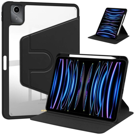 Чохол TPUCristal Pen holder 360 Lenovo Idea Tab 11 / Xiaoxin Pad 2025 TB336ZU TB336FU Чорний Чохол TPUCristal Pen holder 360 Lenovo Idea Tab 11 / Xiaoxin Pad 2025 TB336ZU TB336FU Чорний
