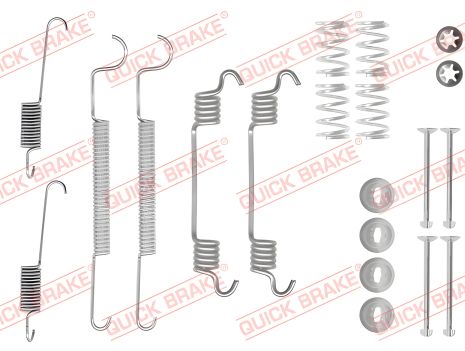 Комплект монтажу гальмівних колодок CHEVROLET REZZO, DAEWOO REZZO, QUICK BRAKE (1050873) Комплект монтажу гальмівних колодок CHEVROLET REZZO, DAEWOO REZZO, QUICK BRAKE (1050873)