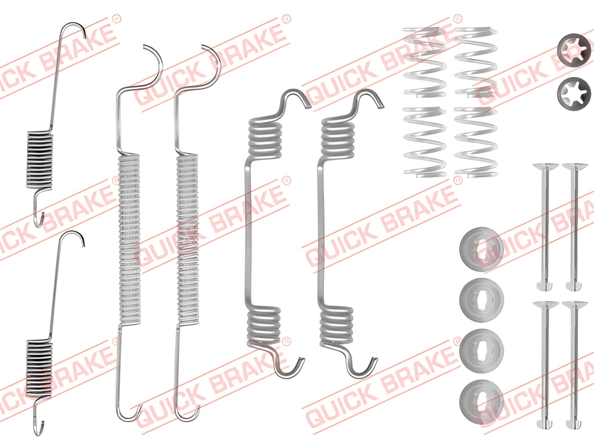 Комплект монтажу гальмівних колодок CHEVROLET REZZO, DAEWOO REZZO, QUICK BRAKE (1050873) Комплект монтажу гальмівних колодок CHEVROLET REZZO, DAEWOO REZZO, QUICK BRAKE (1050873)