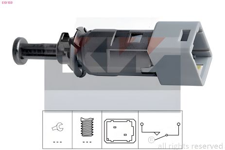 Датчик вимикач стоп сигналу MITSUBISHI COLT, NISSAN KUBISTAR, OPEL VIVARO, KW (510150)