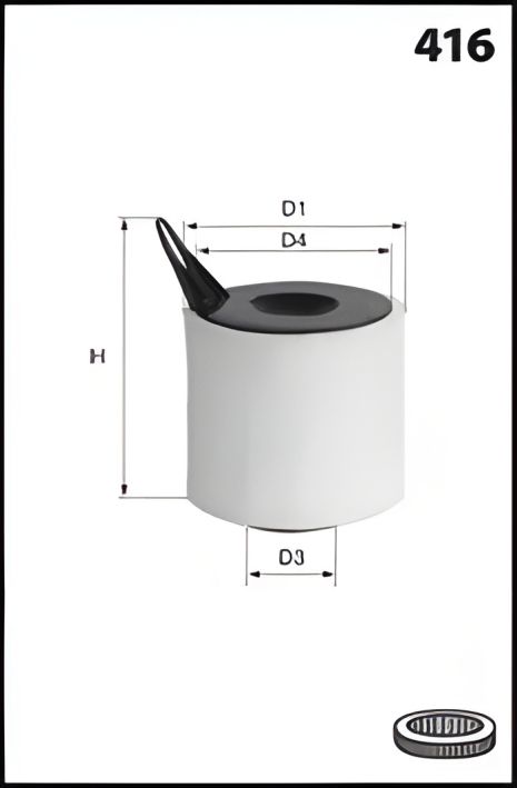 Повітряний фільтр BMW 1, MECAFILTER (EL9137)