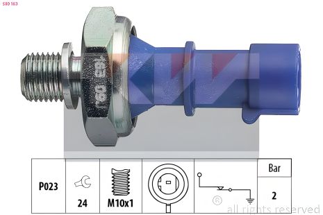 Датчик тиску оливи JEEP RENEGADE, CHRYSLER YPSILON, OPEL COMBO, KW (500163) Датчик тиску оливи JEEP RENEGADE, CHRYSLER YPSILON, OPEL COMBO, KW (500163)