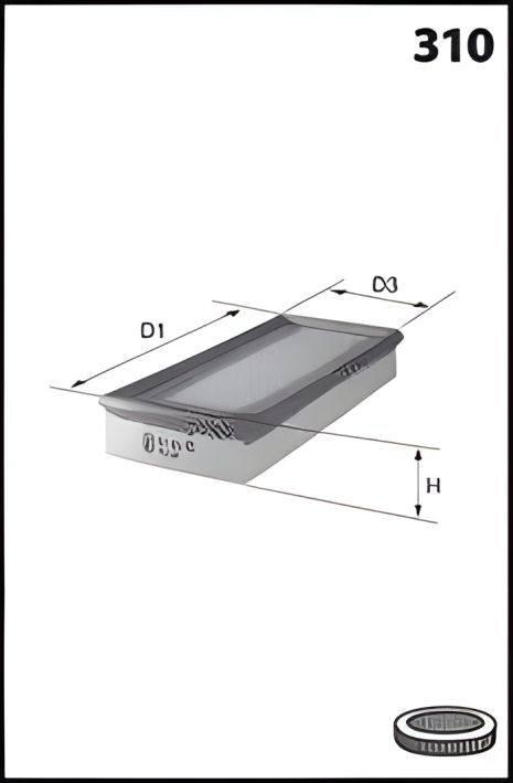 Повітряний фільтр MECAFILTER (ELP3645) FORD FIESTA Повітряний фільтр MECAFILTER (ELP3645) FORD FIESTA