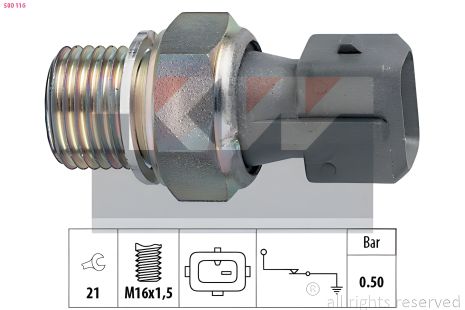 Датчик давления масла для HYUNDAI LANTRA и LANCIA ZETA, KW (500116)