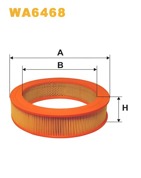 BEDFORD KB повітряний фільтр, CARBODIES FX, WIX FILTERS (WA6468) BEDFORD KB повітряний фільтр, CARBODIES FX, WIX FILTERS (WA6468)