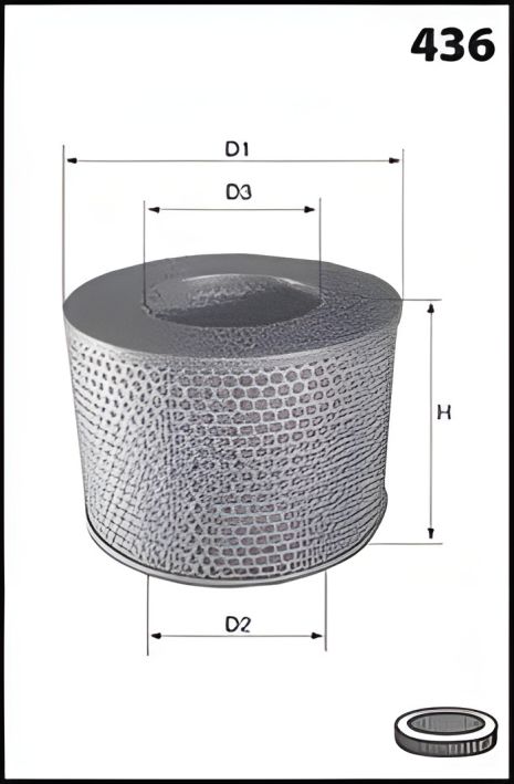 Фильтр воздушный ISUZU TROOPER, TOYOTA HILUX, MECAFILTER (EL3554)
