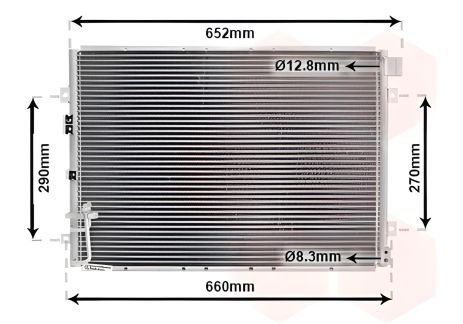 Конденсор кондиционера KIA SORENTO, Van Wezel (83005030) Конденсор кондиционера KIA SORENTO, Van Wezel (83005030)