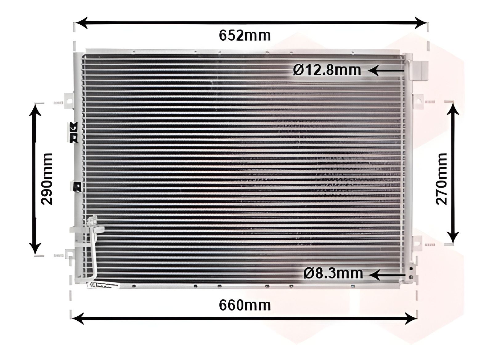 Конденсор кондиционера KIA SORENTO, Van Wezel (83005030) Конденсор кондиционера KIA SORENTO, Van Wezel (83005030)