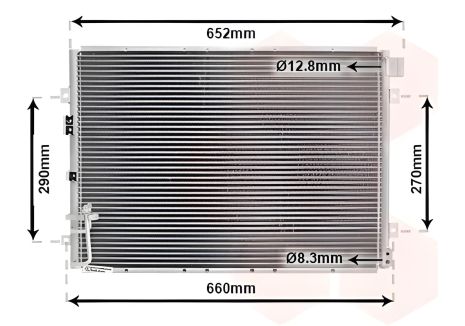 Конденсор кондиціонера радіатор KIA SORENTO, Van Wezel (83005030)