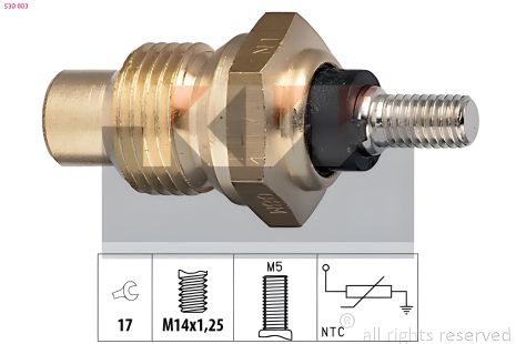 Температурний датчик FIAT DUCATO, RENAULT 18, PEUGEOT 305, KW (530003) Температурний датчик FIAT DUCATO, RENAULT 18, PEUGEOT 305, KW (530003)