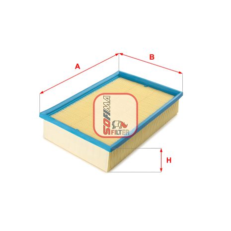 Повітряний фільтр VW GOLF, AUDI QUATTRO, AUDI A6, SOFIMA (S0946A)