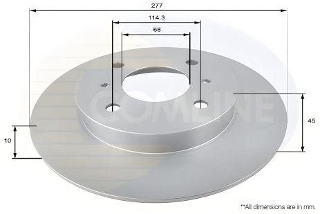 Диск гальмівний NISSAN PRIMERA, COMLINE (ADC0259) Диск гальмівний NISSAN PRIMERA, COMLINE (ADC0259)