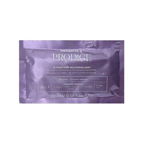 Маска для волос Medavita Prodige Ultimate Deep Recovering Mask «Абсолютное восстановление», саше 20 мл Маска для волос Medavita Prodige Ultimate Deep Recovering Mask «Абсолютное восстановление», саше 20 мл