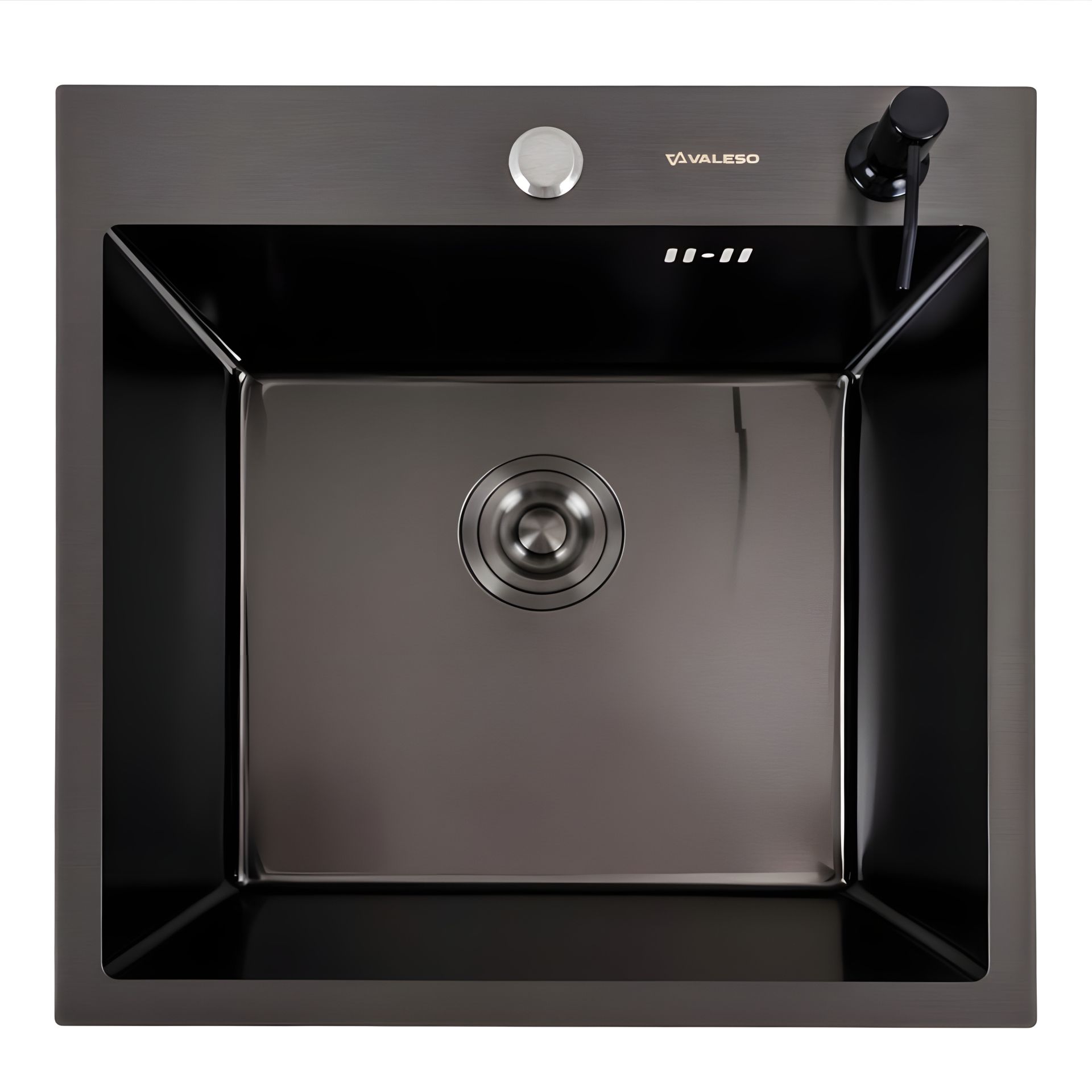 Кухонная мойка Valeso Handmade 50*50, PVD черная Кухонная мойка Valeso Handmade 50*50, PVD черная